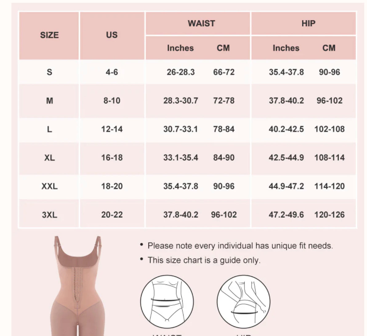 Latex Breathable Faja